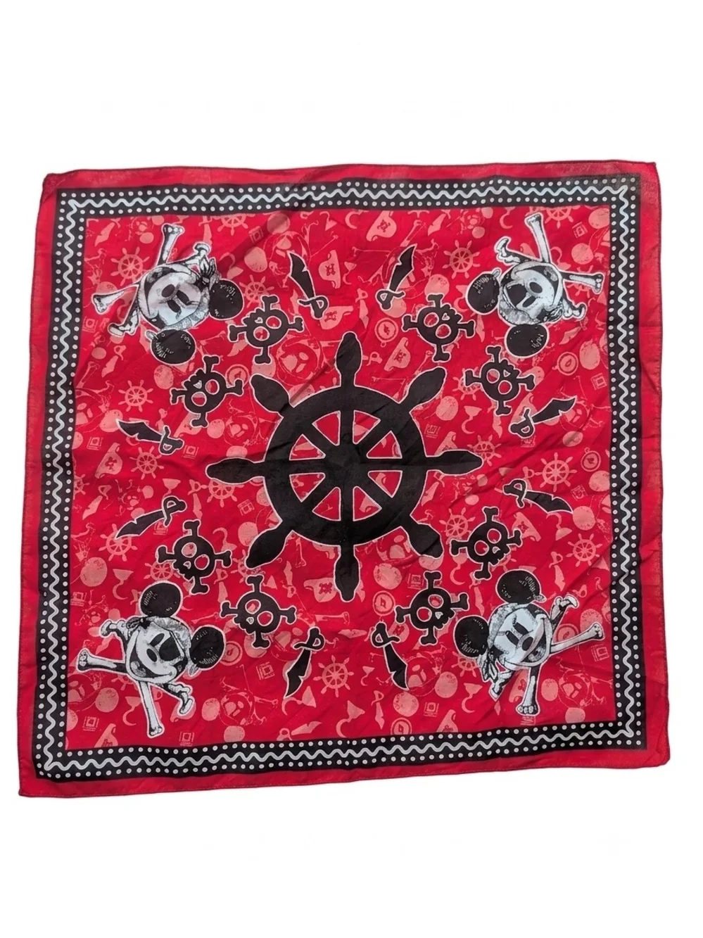 Disney Mickey Pirate Bandana NWOT